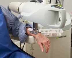 Patient being treated with SRT-100 Vision